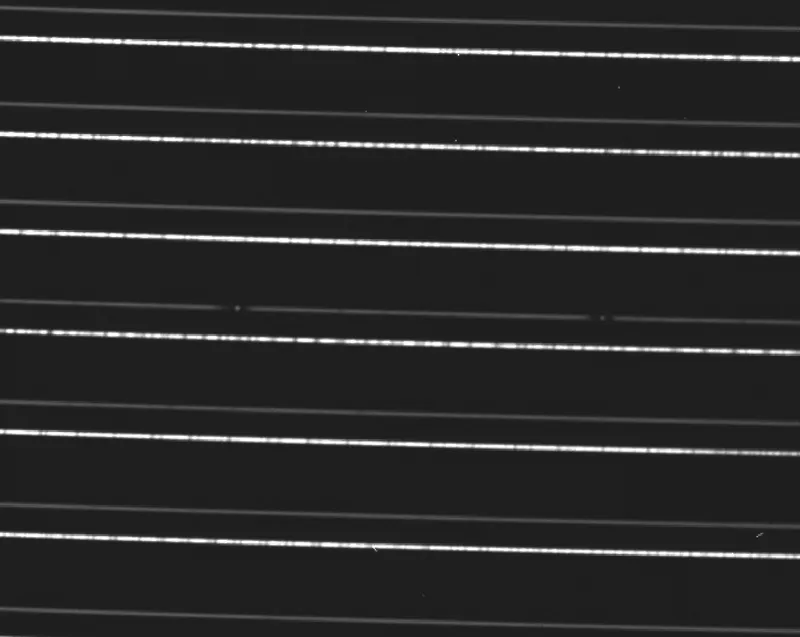 A portion of the spectrum of HD 46106 showing the sodium D lines
