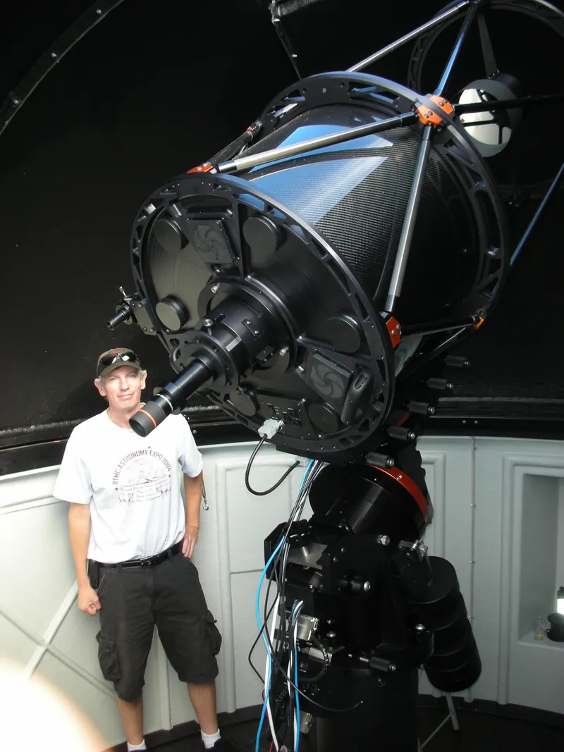 First light for the CDK20 at Mt. Kent, April 2006, with Joe Haberman.